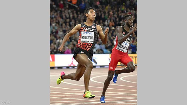  Sani Brown 200m 7th place Athletics World Championship "id =" news_image "/> </div>
<p>In case of</p>
<p> At the men 's 200 - meter final in the world athletic world championships held in London, Japan' s 18 - year - old, Sani Brown Abdel Hakim, was seventh in 20 seconds 63. </p>
<p> Sani Brown Abdel Hakimu, who ranked 7th in the 200-meter final in the men's bout, said, "It is very regrettable that we could not run well behind the thighs I was concerned with in the second half 100 meters. In the second half I might have bite into the medals if I had already got one more gear.It is a shame that I could not put out my full power in this tournament but this is a big confidence as well I think that it was a good experience to be connected in the future. " </p>
</div>
<div id=